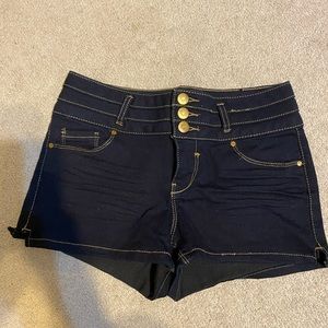 High-Waisted Denim Shorts